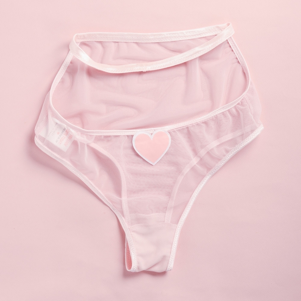 High Waisted Heart Panties